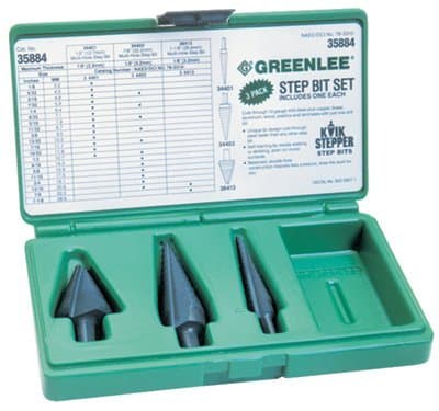 Greenlee Heavy Duty Kwik Stepper Step Bit Kit