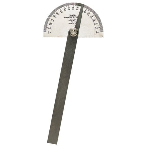 General Tools Stainless Steel Universal Square Head Protractor