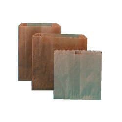 Hospeco 8-1/4" x 12" x 5-3/4" Kraft Waxed Paper Receptacle Liners