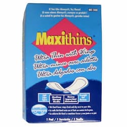 Maxithins Ultra-Thin Pads, Size 4