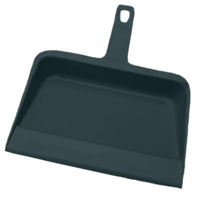 Impact Black, Plastic Dustpan-12w x 12d x 4h