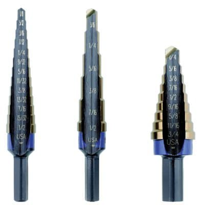 Irwin 3 Piece Heavy Duty Unibit Cobalt Step Drill Set