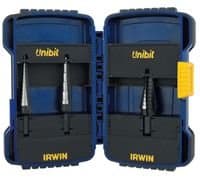 Irwin Three Piece Unibit High Speed Steel Step Drill Set