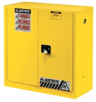 Justrite 45 Gallon Yellow Safety Cabinets for Flammables