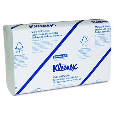 Kimberly-Clark White, Mulifold KLEENEX Paper Towels-9.20 x 9.40