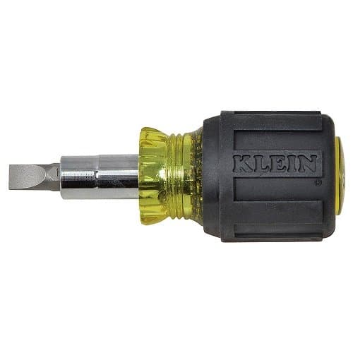 Klein Tools Cushion-Grip Stubby Interchangeable Multi-Bit Screw and Nut Driver