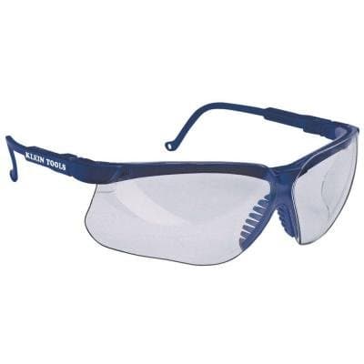 Klein Tools Standard Protective Eyewear Glasses- Royal Blue Frames, Clear Lens