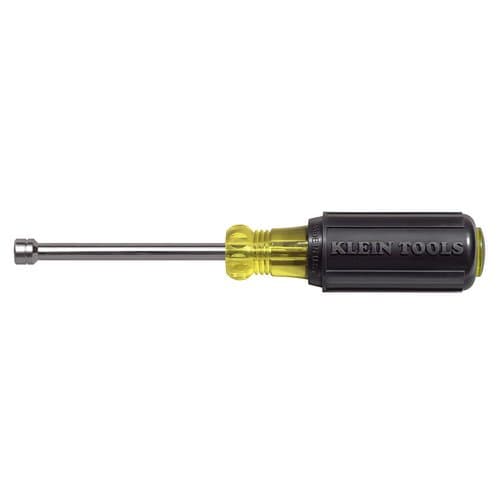 Klein Tools 5 mm Nut Driver - 3'' Hollow Shank, Cushion Grip