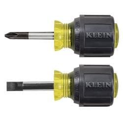 Klein Tools 2-Piece Stubby Screwdriver Set