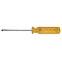 Klein Tools 1/8'' Cabinet-Tip Screwdriver - 3'' Round-Shank