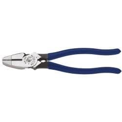 Klein Tools 9'' High-Leverage Side-Cutting Pliers - Lineman's Bolt-Thread Holding