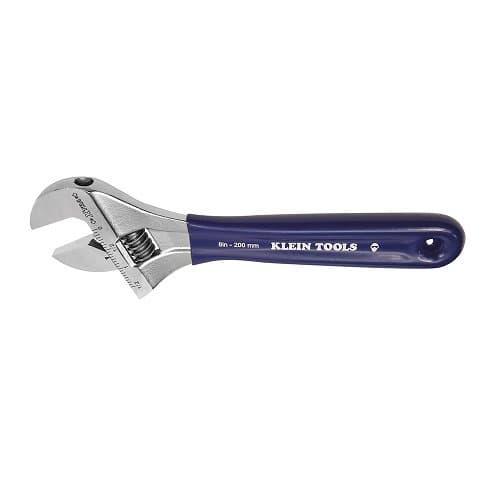 Klein Tools Adjustable Wrench Extra-Wide Jaw - 8"