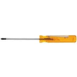 Klein Tools #0 Phillips-Tip, Pocket-Clip, Round-Shank Screwdriver