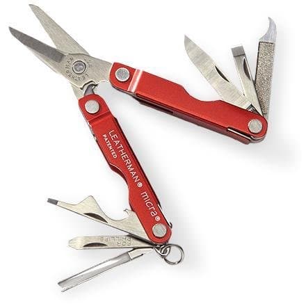 Leatherman Stainless Steel Micra Multi-Tool, Red