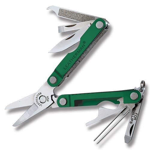 Leatherman Stainless Steel Micra Multi-Tool, Green