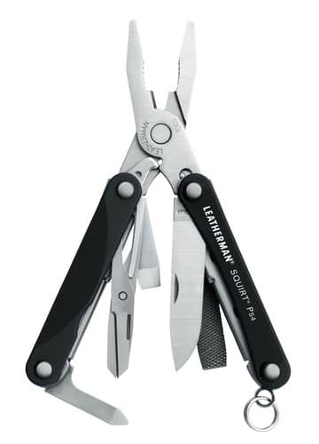 Leatherman Stainless Steel Squirt PS4 Multi-Tool, Black