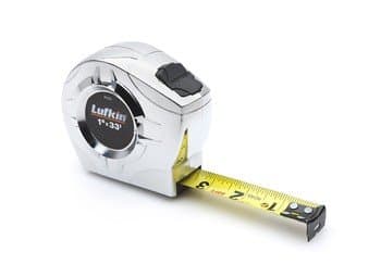 Lufkin 1"X33' P2000 Series Chrome Tape Measure