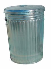 20 Gallon Galvanized Steel Trash Can w/ Lid