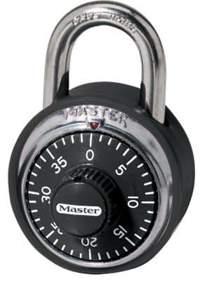 Master Lock Hardened Steel No. 1500 Combination Padlocks