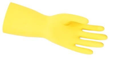 Memphis Glove Size 9-1/2 Yellow Unsupported Latex Gloves