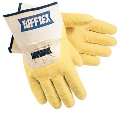 Memphis Glove Large Premium Rubber Coated Tufftex Supported Gloves