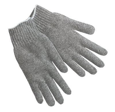 Memphis Glove Gray 7 Gauge Cotton/Polyester String Knit Gloves