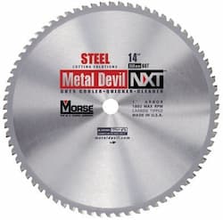 MK Morse 14" Metal Devil NXT Carbide-Tipped Circular Saw Blades