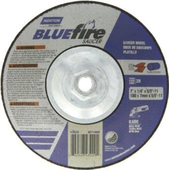 Norton 7" x 1/4" x 5/8-11" BlueFire Depressed Center Wheels