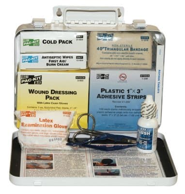 Pac-Kit Weatherproof Steel 25 Person Vehicle First Aid Kit