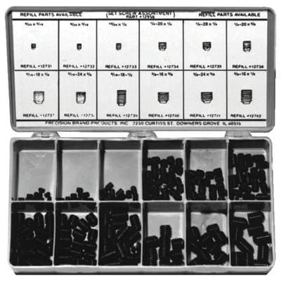 Precision 200 Piece Socket Head Set Screw Assortment