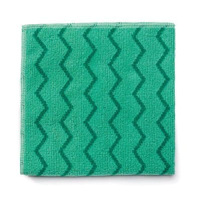 Rubbermaid Green, Microfiber Cleaning Cloths-16 x 16