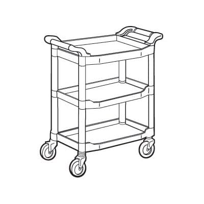 Rubbermaid Utility Cart, Red