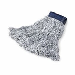 Rubbermaid White, Medium Cotton/Synthetic Super Stitch Finish Mops-5-in Blue Headband