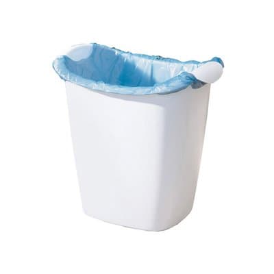 Rubbermaid 14 quart White Recycle Bag Wastebasket