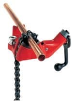 Ridgid Top Screw Bench Chain Vises, Cast Iron Body, 4 in Max Pipe Capacity