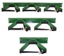 Saf-T-Cart Green Steel Wall Cylinders Brackets