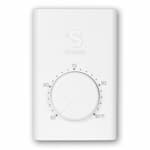 Stelpro Line Voltage Thermostat, Single-Pole, 22 Amp, 120V-277V, White