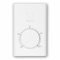 Line Voltage Thermostat, Single-Pole, 22 Amp, 120V-277V, White