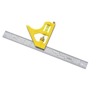 Stanley 12" Chrome Die Cast Metal Combination Square