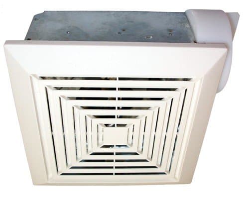 USI Bathroom Exhaust Fan w/ Custom-Designed Motor, 4 inch Duct Adaptor, 85 Sq. Ft, 70 CFM