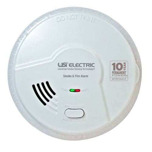 USI Hardwired 2-in-1 Universal Smoke & Fire Sensing Smart Alarm