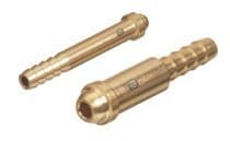 Western 1/8-in Brass Barb Inert Arc Nipple