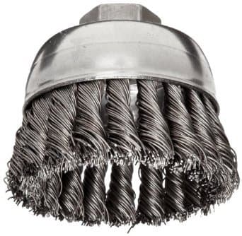 Weiler 4" Single Row Wire Cup Brush