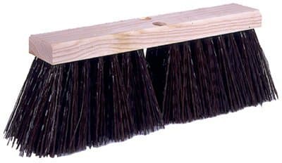 Weiler 16" Street Broom Brown Synthetic Fill Fiber