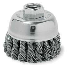 Weiler 2-3/4" Steel Scratch Knot Cup Brush