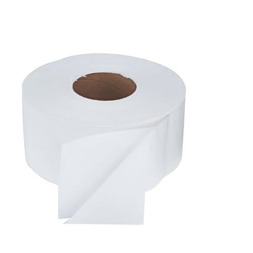 Boardwalk Green Seal Certified White Jumbo Toilet Paper Roll, 1000-ft.