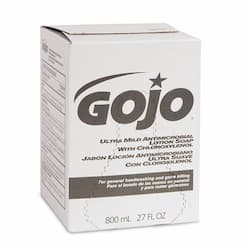 GOJO Bag-in-Box Ultra Mild Antimicrobial Lotion Soap 800 mL Refills