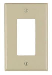 GP 1-Gang Plastic Rocker Switch Wall Plate, Ivory