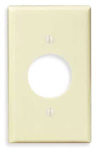 GP 1-Gang Plastic Receptacle Wall Plate, Almond