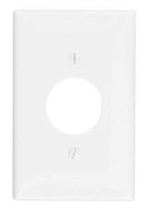 GP 1-Gang Plastic Receptacle Wall Plate, White